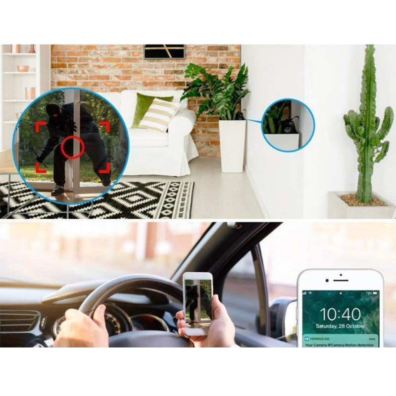 Mini WiFi-kamera med magnet: Diskret og effektiv sikkerhet