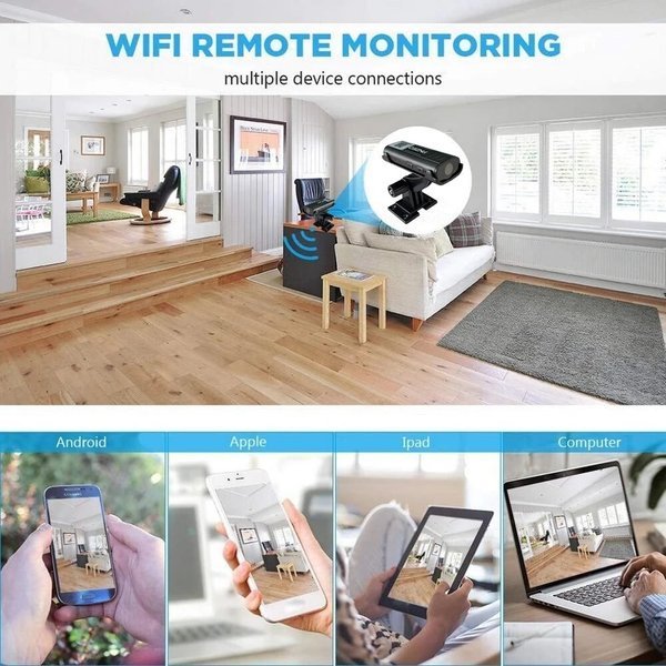 Wi-Fi overvågningskamera med øjeblikkelig alarm