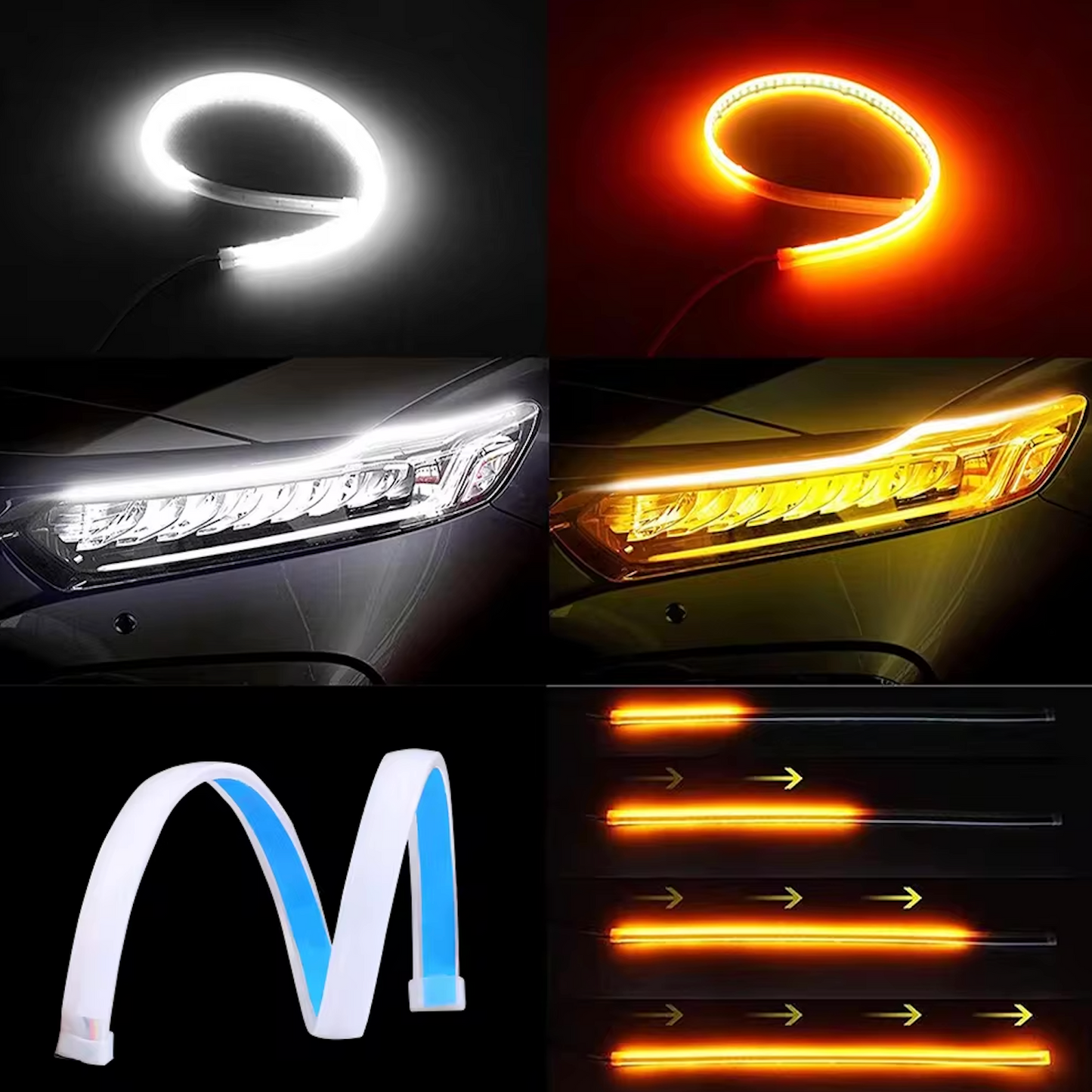 Luces de Día LED Flexibles: Seguridad y Estilo para Su Vehículo